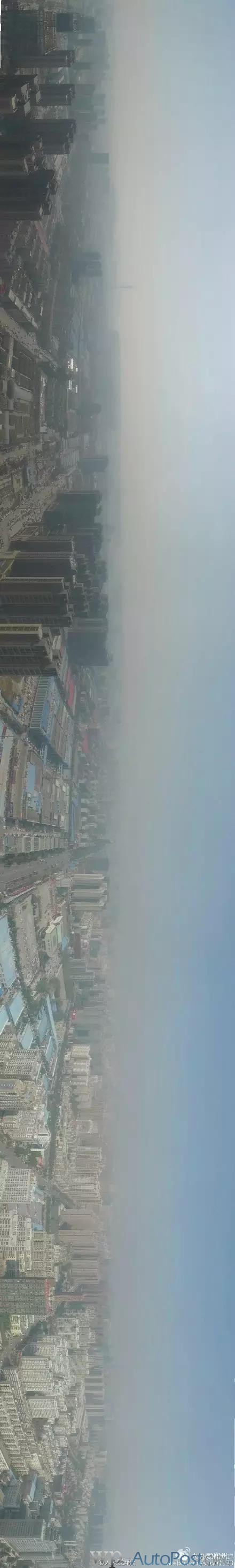 震撼！一张航拍看懂郑州雾霾有多严重