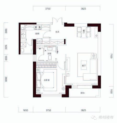 建业天筑二期87平的一房两房听说清盘，1.5万的价格值得买吗