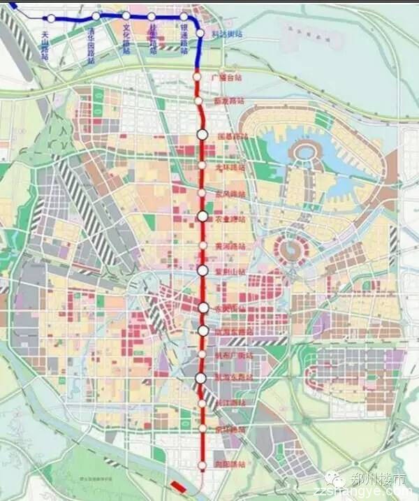 迄今为止最准确的郑州地铁1到5号线的站点设置和开通时间