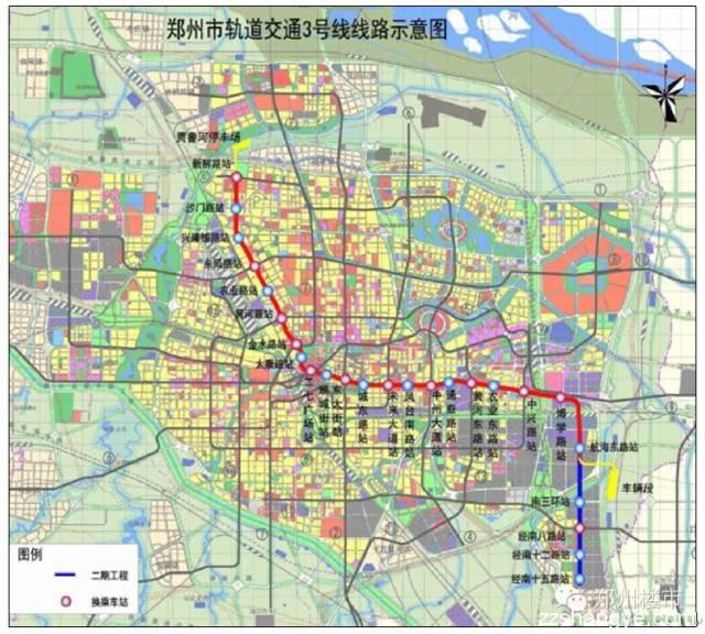 迄今为止最准确的郑州地铁1到5号线的站点设置和开通时间