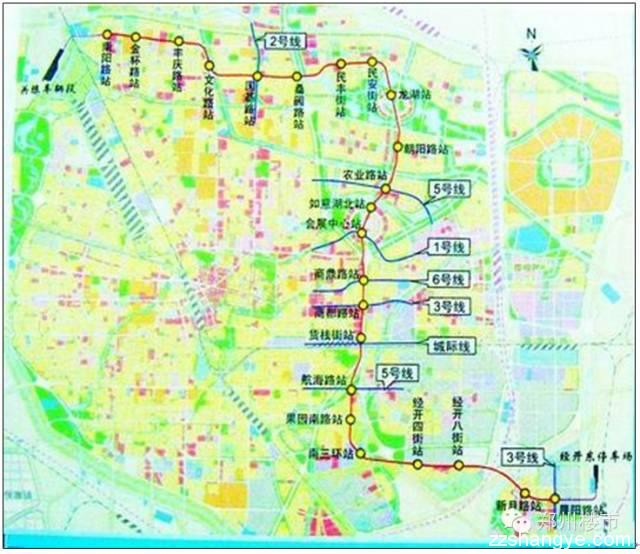 迄今为止最准确的郑州地铁1到5号线的站点设置和开通时间